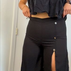 Black flowy pants